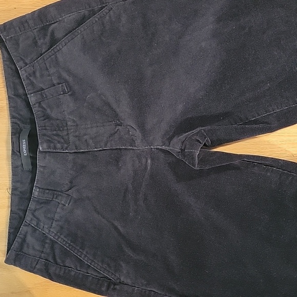 Women's Express Corduroy Pants, Black, Size 4, Pre-owned - Picture 3 of 11